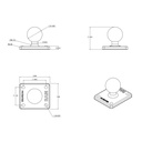 Base rectangle boule B