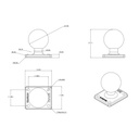 Base rectangle boule C