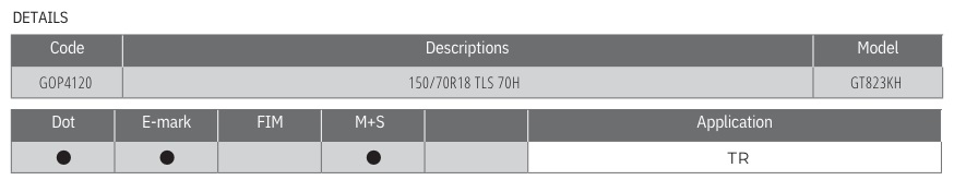 GOLDENTYRE GT823KH 150/70-18